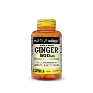 MASON NATURAL GINGER 500MG 60 CAPSULES