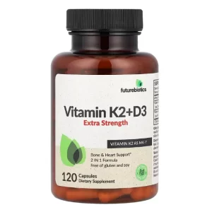 Futurebiotics, Vitamin K2 + D3, Extra Forte, 120 Capsule