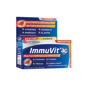Forte Pharma ImmuVit 4G Mulrivitamines et Immunité – 30 Comprimés