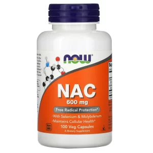 NOW Foods, NAC, 600 mg, 100 capsules végétariennes