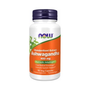 NOW Ashwagandha 450 mg, 90 capsules végétales