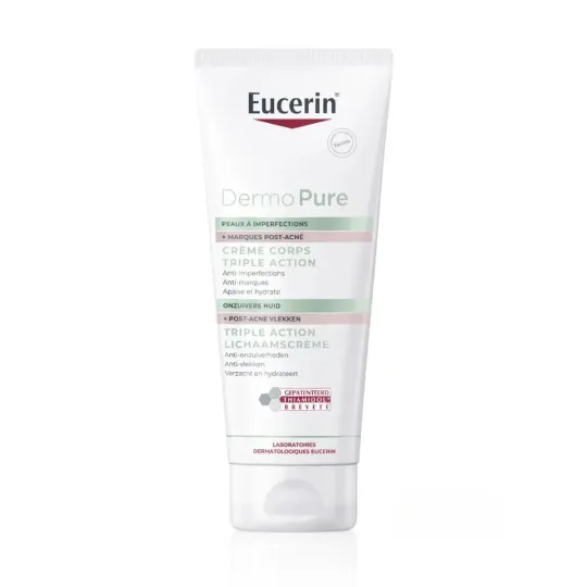 Eucerin DermoPure Crème Corps Triple Action Anti-Imperfections – 200ml
