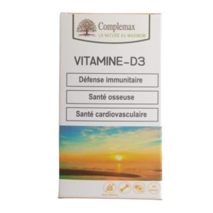 COMPLEMAX – Vitamine D3 (défense Immunitaire, Santé Osseuse Et Cardiovasculaire) – 60 Gélules