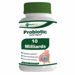 NUTRILAB – Probiotic Soutien Digestif 10 Milliards – 60 Gélules